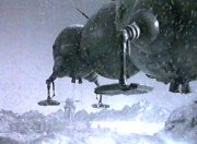 Starbug lands on an icy planet 